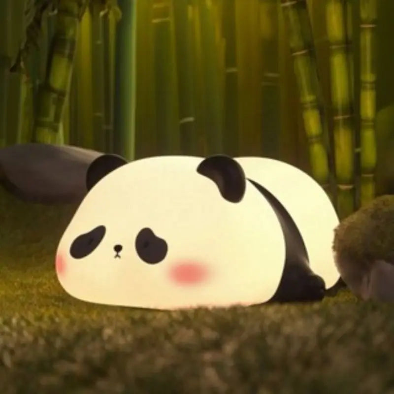 Lâmpada Panda com luz quente e confortável