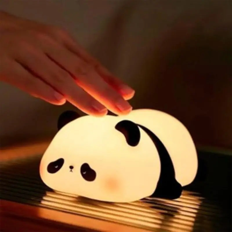 Lâmpada Panda com luz quente e confortável