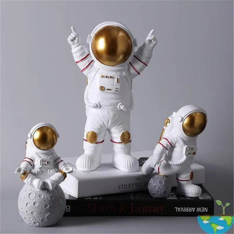 Nova Escultura de Astronauta em Miniatura para Decoração.