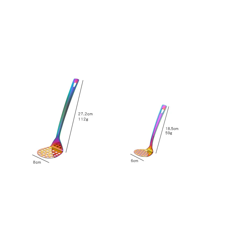 Espatula Espremedora de Batata de Aço Inoxidável 2 Unidades