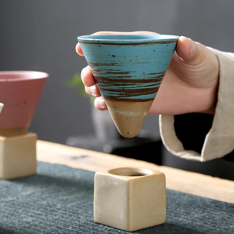 Caneca de Cerâmica Japonesa Vintage